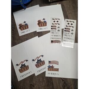 Longaberger Homestead Scrapbook Album Kit Proudly American Pages Stickers Set